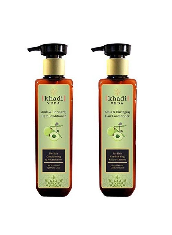 khadi veda Amla & Bhringraj Hair Conditioner For Hair 200Ml Each (Pack Of 2) - Image 2