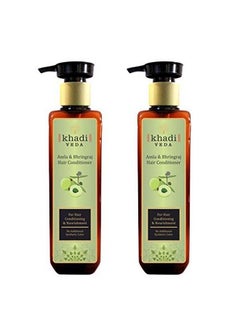 khadi veda Amla & Bhringraj Hair Conditioner For Hair 200Ml Each (Pack Of 2)  - Image 1
