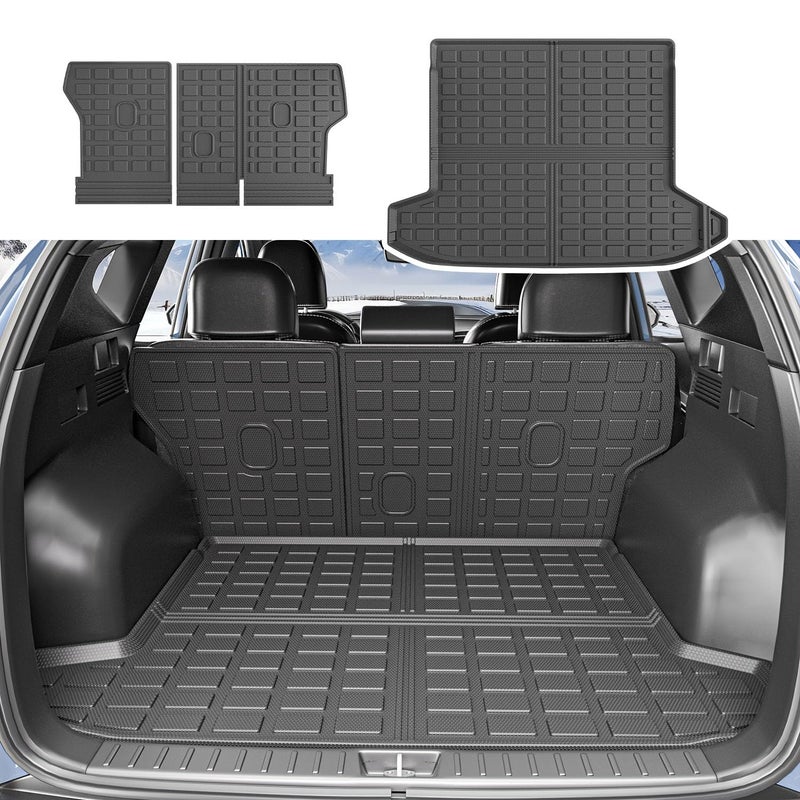 Xipoo Cargo Liner Compatible with 20222025 Tucson Cargo Liner Backrest Mat TPE Back Seat Protector Replacement for 2022 2023 2024 2025 Tucson Accessories Rear Trunk MatRear Backrest Mat