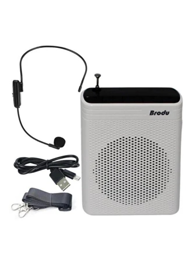 Brodu BTS-1385 Pocket Mini Voice Amplifier with Wired Microphone and 3-inch Subwoofer - Image 1
