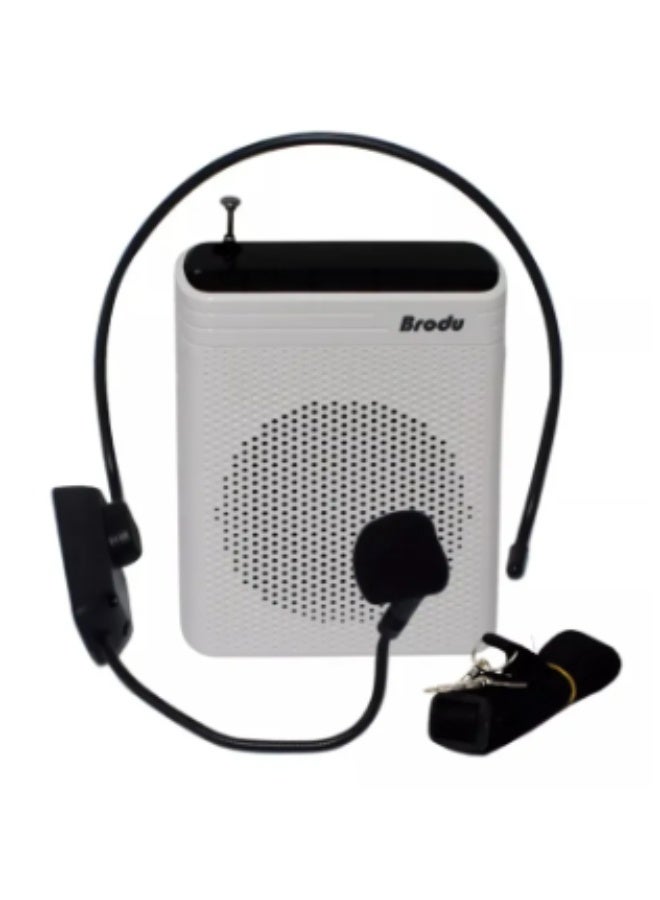 Brodu BTS-1385 Pocket Mini Voice Amplifier with Wired Microphone and 3-inch Subwoofer - Image 5