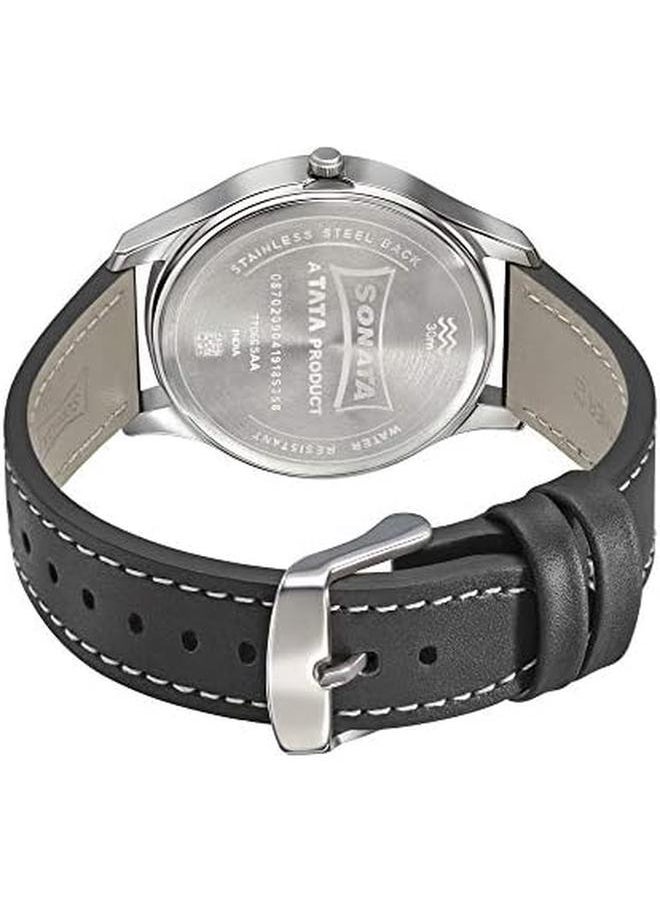 Sonata - Rpm Water Resistant Blue Dial Analog Watch For Men 77063Sl07 - Image 1