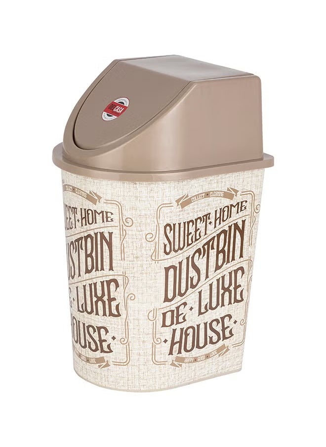 DELCASA - Plastic Dustbin With Lid Multicolor Multicolour 2000ml - Image 1