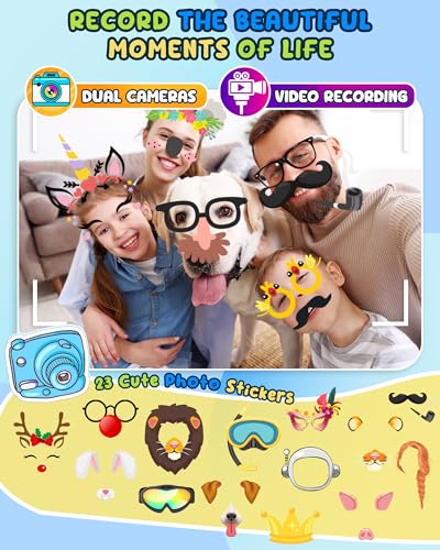 UCIDCI Kids Smart Phone Toys for Girls Toddler Phone Toys with Learning Games, Christmas, Birthday Gifts for 3 4 5 6 7 Year Old Boys Blue - Image 4