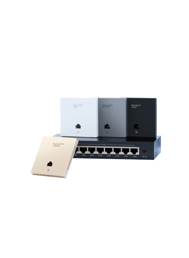 Volans Ax3000 Whole House Wifi 6 Set: Ap Panel Ac + Ap Set, Parent-child Routing Gigabit Dual-band Poe Router For Home Use - Image 4