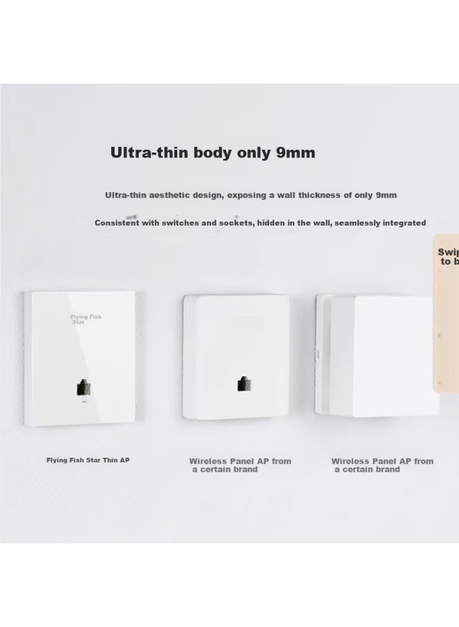 Volans Ax3000 Whole House Wifi 6 Set: Ap Panel Ac + Ap Set, Parent-child Routing Gigabit Dual-band Poe Router For Home Use - Image 1