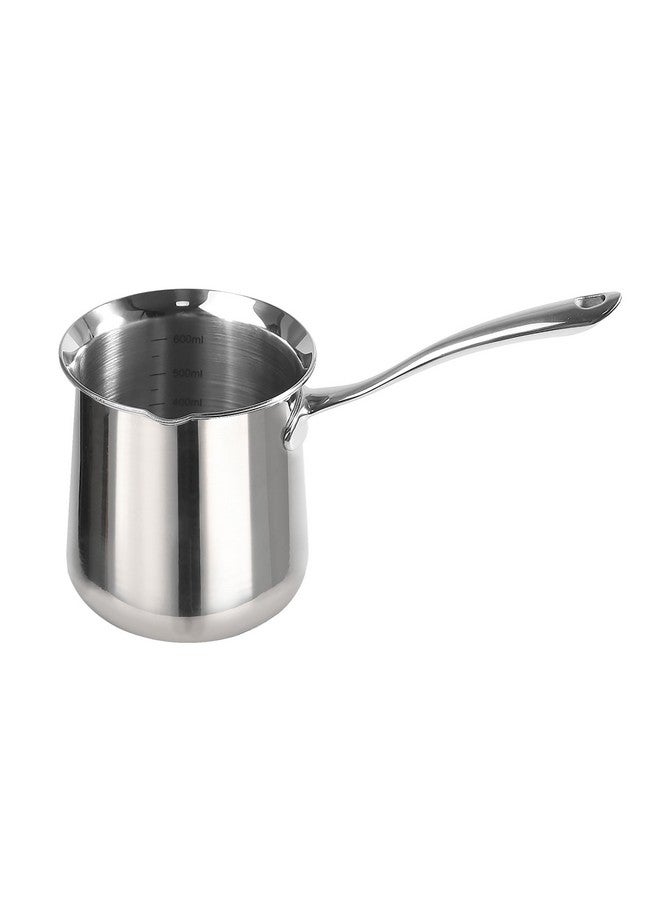IMEEA Turkish Coffee Pot, SUS304 Stainless Steel Turkish Coffee Maker, Briki Greek Coffee Pot, Arabic Coffee Pot, Caizen Cezve Ibrik Coffee Pot (20oz) - Image 1