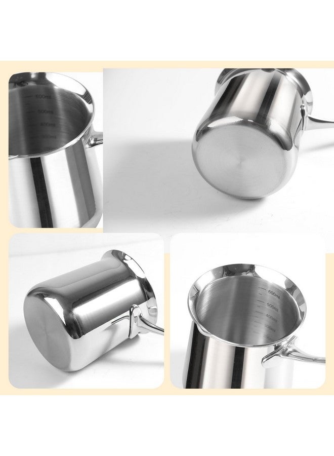 IMEEA Turkish Coffee Pot, SUS304 Stainless Steel Turkish Coffee Maker, Briki Greek Coffee Pot, Arabic Coffee Pot, Caizen Cezve Ibrik Coffee Pot (20oz) - Image 4