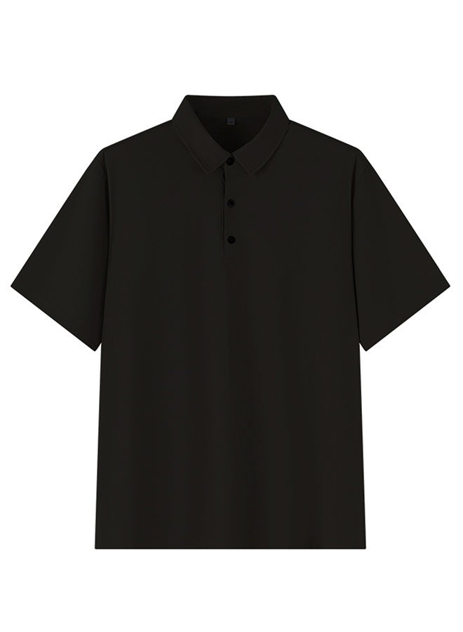 PATELIS Men's Big Size Polo 5XL 6XL 7XL - Ice Silk  Fabric | Cooling Comfort for Daily Wear  - Image 3