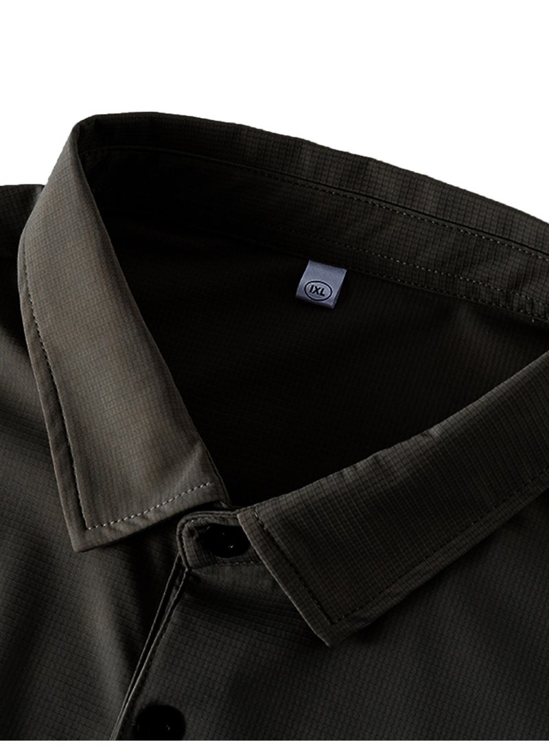 PATELIS Men's Big Size Polo 5XL 6XL 7XL - Ice Silk  Fabric | Cooling Comfort for Daily Wear  - Image 5