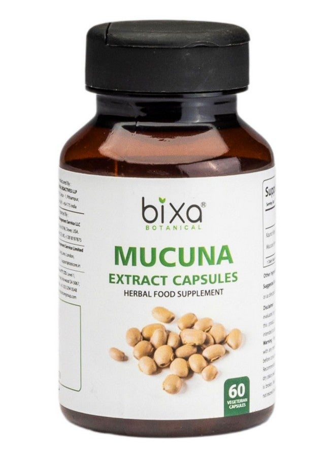 بيكسا بوتانيكال كبسولات مستخلص موكونا برورينز النباتية من بيكسا (كابيكاتشو/الفاصوليا المخملية/كاونش بيج) - 60 كبسولة نباتية (450 مجم)
