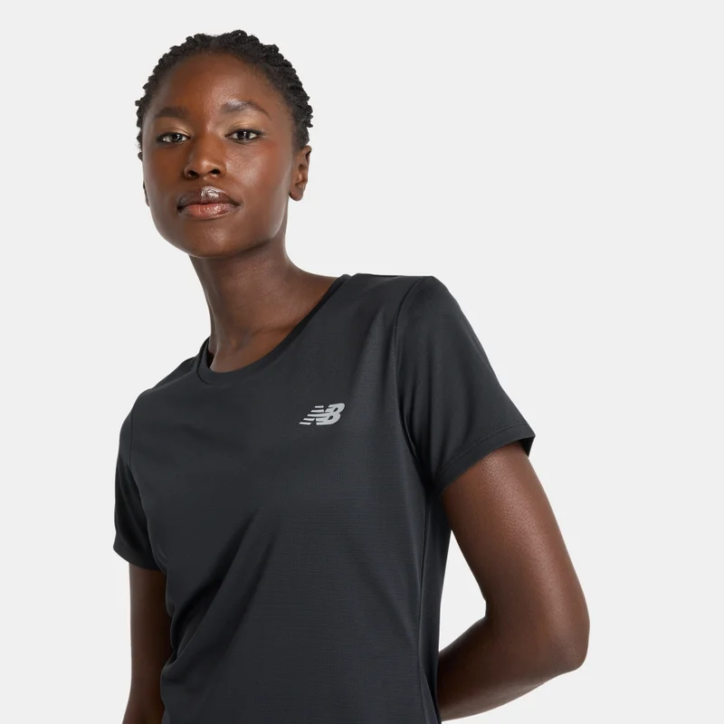 New Balance Black Women's Sport Running T-Shirt for Women | Best Price UAE