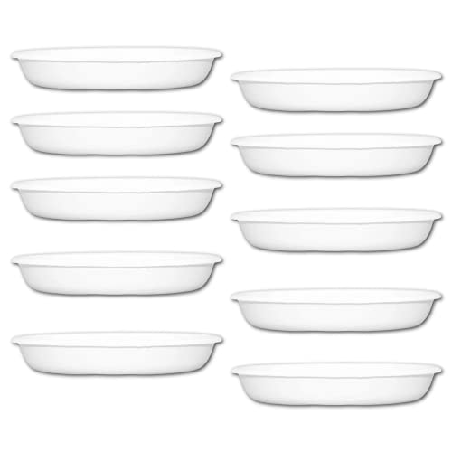 Leafy Tales Bottom Plate/Dripping Tray for Pots, White Color| (6-inch, White, Pack of 10) - Image 1