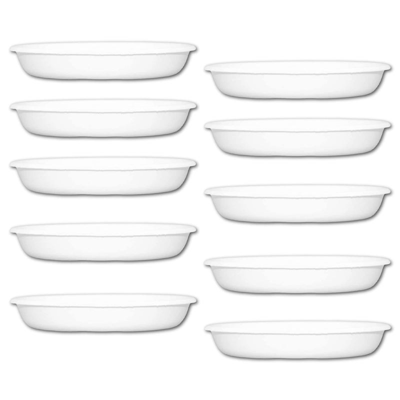 Leafy Tales Bottom Plate/Dripping Tray for Pots, White Color| (6-inch, White, Pack of 10) - Image 5