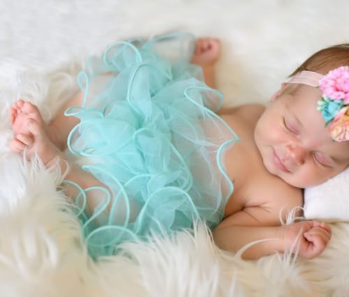 My Lello Black Baby Tutu Ruffle Scallop Edge Skirt 5-Layer (Newborn - 3mo.) - Image 5