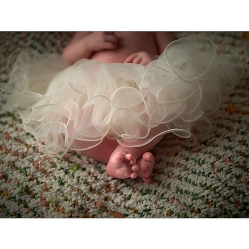 My Lello Black Baby Tutu Ruffle Scallop Edge Skirt 5-Layer (Newborn - 3mo.) - Image 3