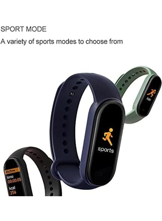 M5 Band Smart Bracelet Wristband Waterproof Sport Smart Watch Fitness Tracker Watch with Heart Rate Monitor Smart Watch with Message Reminder and Step Counter with Blood Pressure Monitor (Black) - Image 5