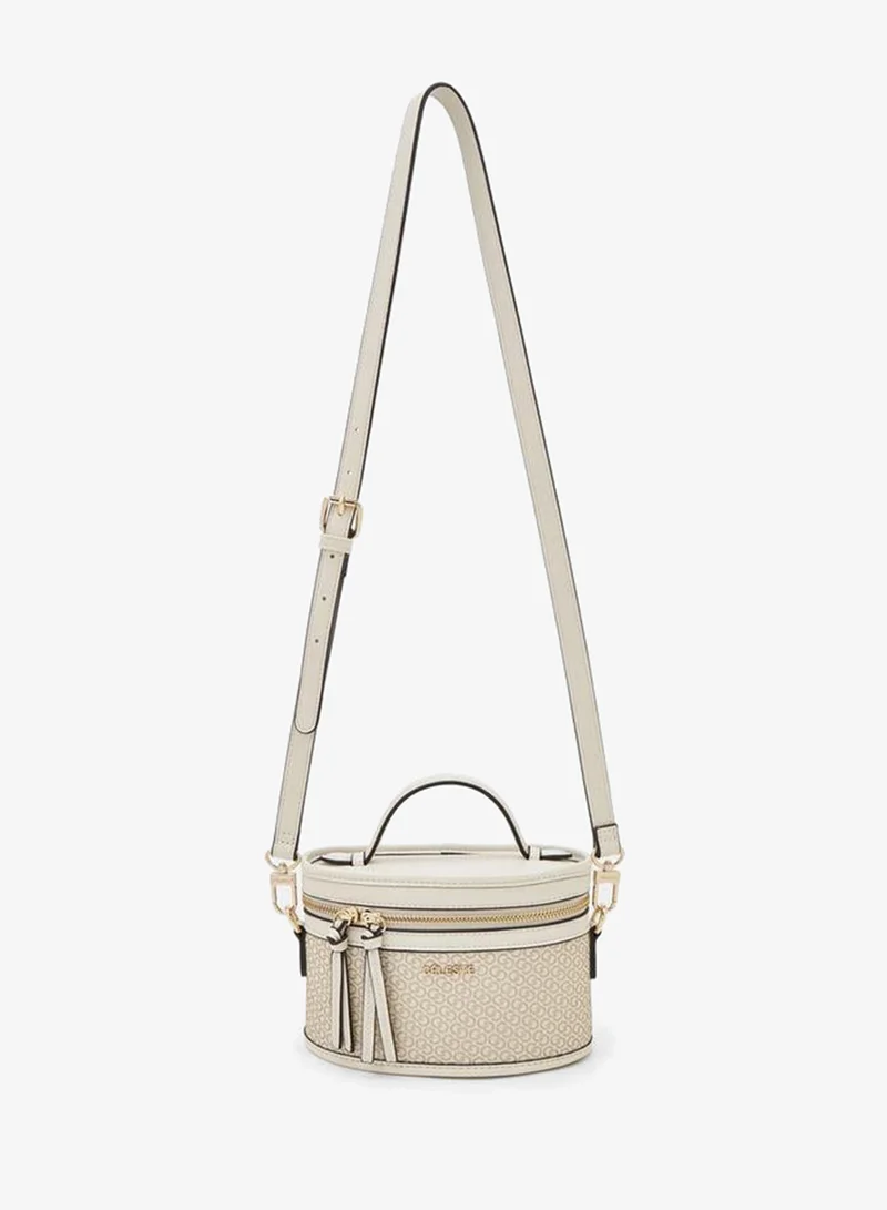 سيليست Monogram Print Crossbody Bag With Detachable Strap