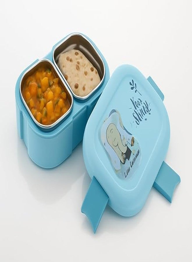MADRIC Kids Insulated Stainless Steel Lunch Boxes with 2 compartments, BPA-Free Outer Cases, Leak-Resistant and airtight Features — Perfect for School lunches (Boys & Girls) - Image 1