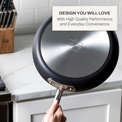 All-Clad HA1 Hard Anodized Nonstick (8-Piece) Pots and Pans Set Non Stick Cookware Sets, Oven Broiler Safe 500F, Black - Image 5