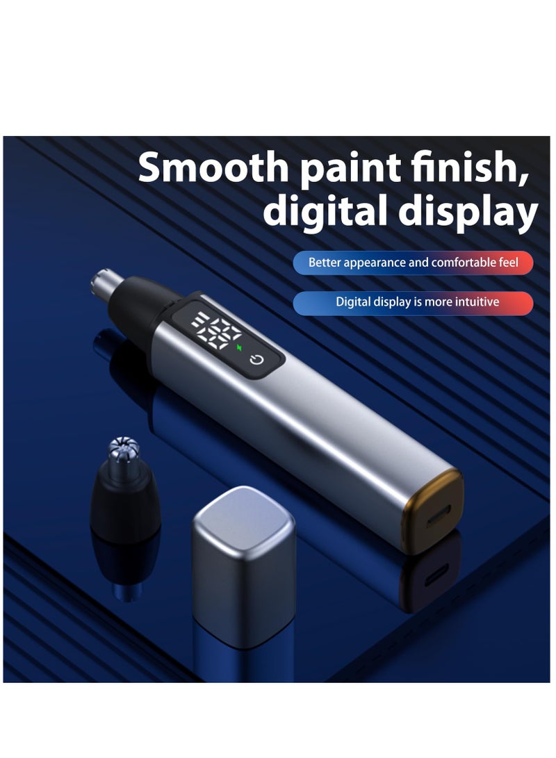 Professional USB Rechargeable Ear and Nose Trimmer for Men and Women, Painless Waterproof Hair Removal Tool for Eyebrows and Nose - Image 3