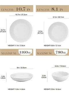 (16 Pieces) Square Dinnerware Sets  High Quality Porcelain Plate Set And Plate Set  Service For 4 Plate Sets With 4 Plates 4 Side Plates 4 Soup Pots - pzsku/ZBB65E6AED1E88402E8A2Z/45/_/1708945594/794204d9-113c-4380-b04b-d0be2bf43892