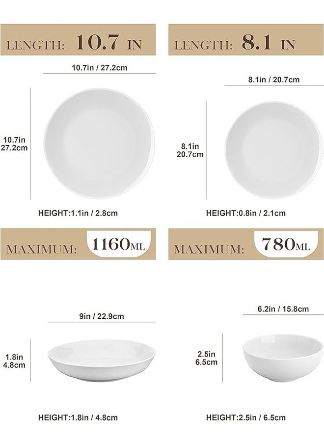 (16 Pieces) Square Dinnerware Sets  High Quality Porcelain Plate Set And Plate Set  Service For 4 Plate Sets With 4 Plates 4 Side Plates 4 Soup Pots - pzsku/ZBB65E6AED1E88402E8A2Z/45/_/1708945594/794204d9-113c-4380-b04b-d0be2bf43892