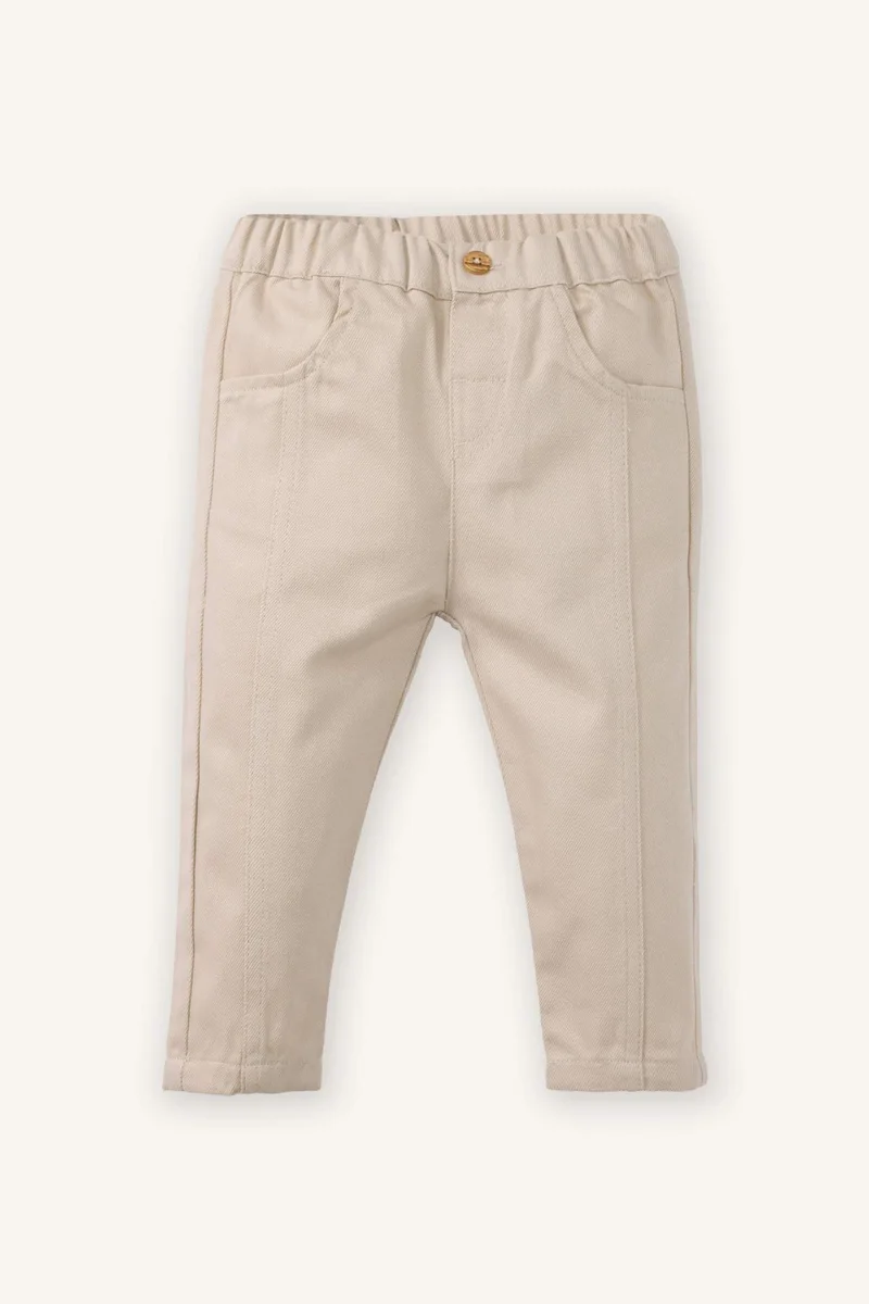 ديفاكتو Baby Boy Poplin Shirt and Pants 2 Piece Set