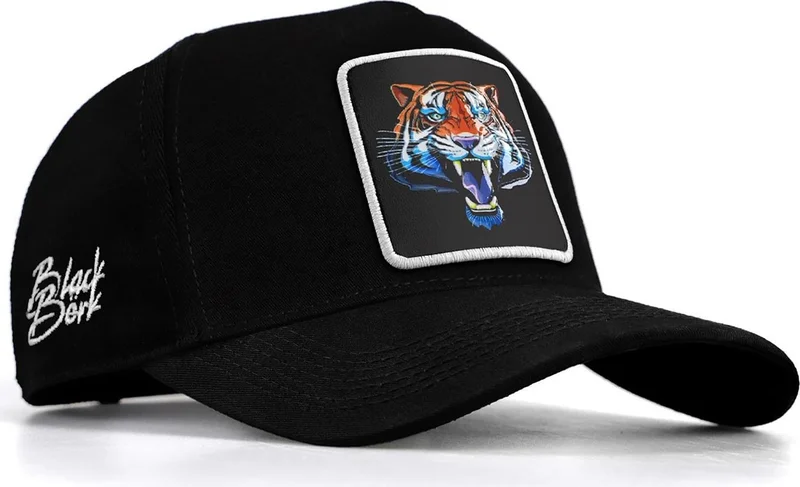 Black Börk BlackBörk V1 Baseball Kaplan - Unisex Black Cap with 11 Code Logo