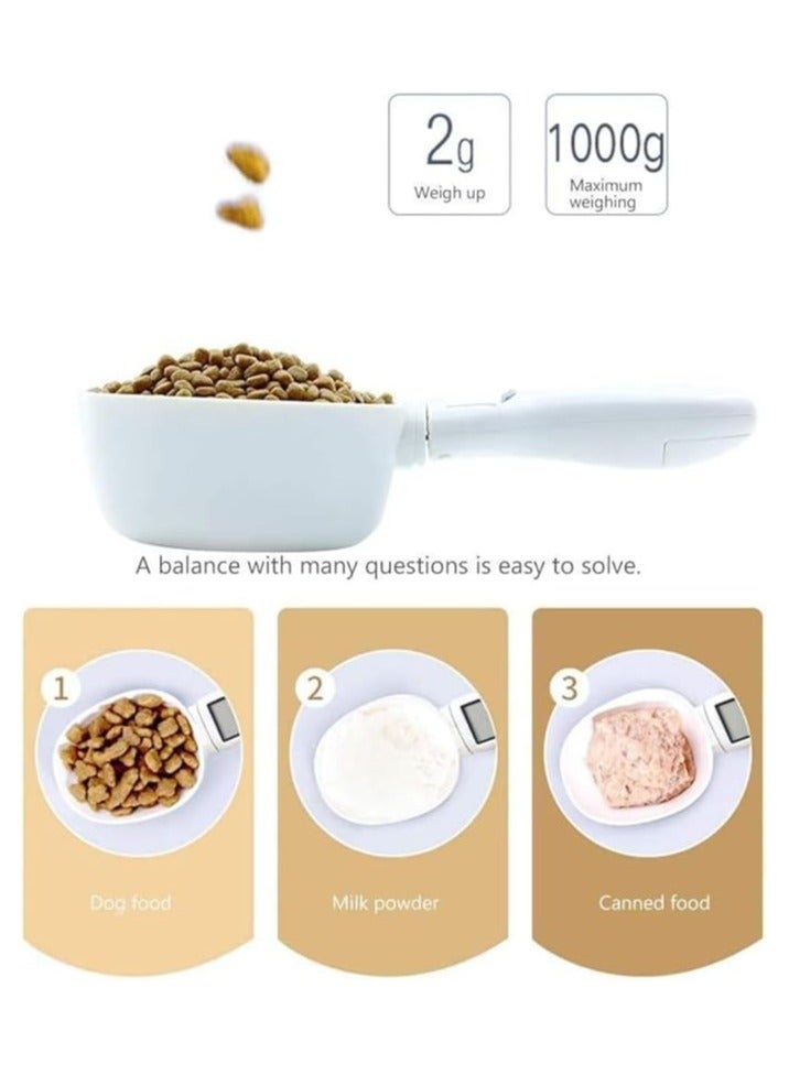 Premium Pet Food Scoop & Digital Scale, Precise Measurement for Dogs & Cats, LCD Display, Detachable Design, 5 Units, Kitchen Weighing Spoon for Baking, Baby Milk Powder, Convenient, Durable Tool  - Image 4
