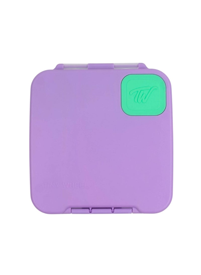 Tiny Wheel Meal Magic Kids Purple Lunch Box with Multi-Compartment Food Container, Adjustable Removable Divider, Gel Ice Pack, Silicone Seal, Leak-Proof BPA-Free School Lunchbox - Image 1