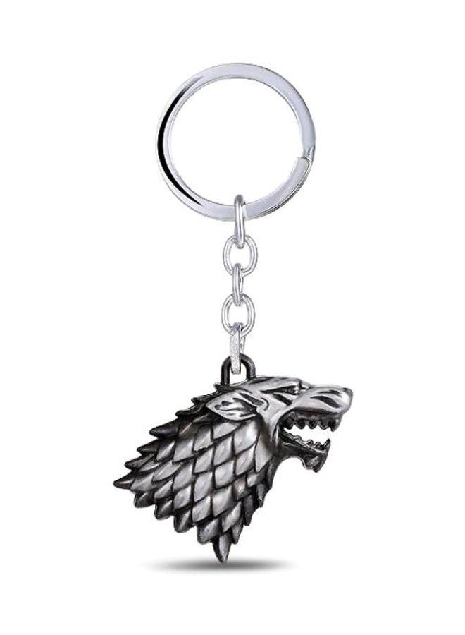 Classic Pride Winter is Coming from Game of Thrones Metal Keychain - Silver