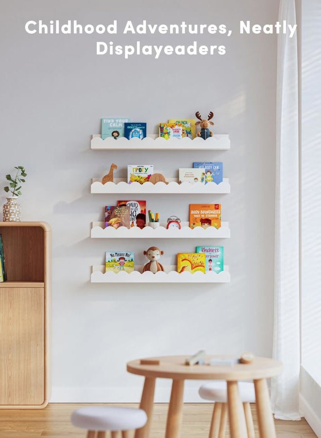 Seocry Scalloped Shelves (White, 16.5 Inches, 4) - Image 5