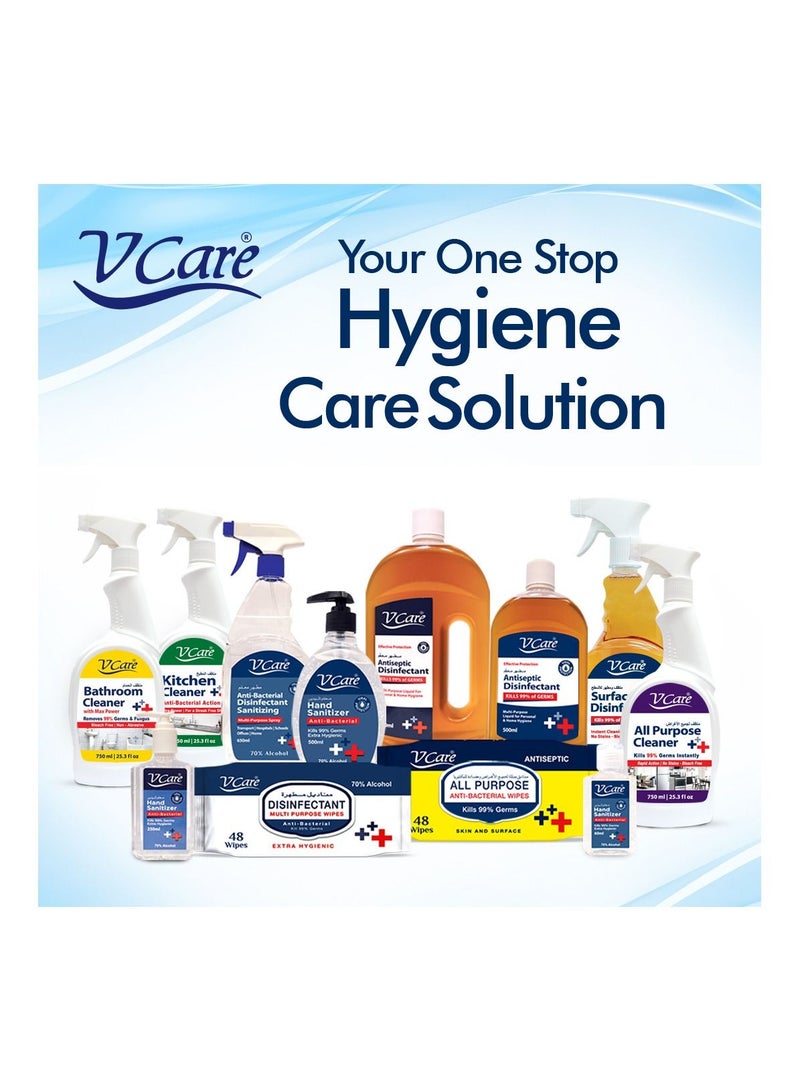 VCare V Care Bathroom Cleaner 750ml Pack of 4 ' - Image 5