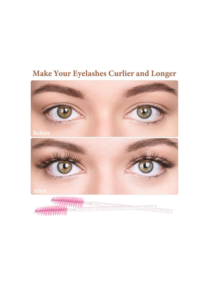 Mn - 50 Peices  Disposable Eyelash Eyebrow Spoolie Brush - Image 1