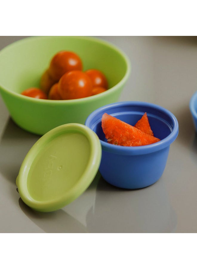 Nuby Store & Go Food Pots, Baby Food Storage Containers for Purees and Snacks, Stackable Travel Food Pots with Secure Lids, Assorted - Image 4