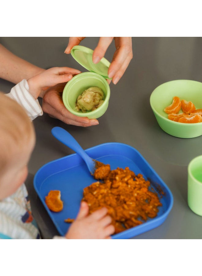 Nuby Store & Go Food Pots, Baby Food Storage Containers for Purees and Snacks, Stackable Travel Food Pots with Secure Lids, Assorted - Image 3