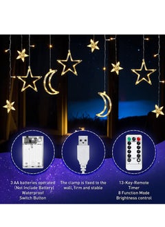 TYCOM Tycom LED Lantern, String Lights, Moon Star Lights, Window Curtain String Lights, Decoration Ball, Bubble Ball Lamp,With Remote Control, Warm White.  - Image 2