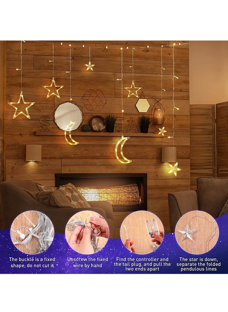 TYCOM LED Lantern, String Lights, Moon Star Lights, Window Curtain String Lights, Decoration Ball, Bubble Ball Lamp,With Remote Control, Warm White.  - Image 4