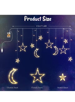 TYCOM Tycom LED Lantern, String Lights, Moon Star Lights, Window Curtain String Lights, Decoration Ball, Bubble Ball Lamp,With Remote Control, Warm White.  - Image 3