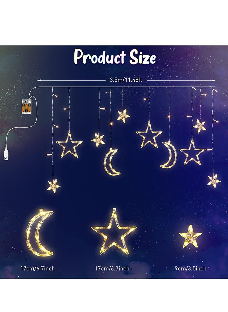 TYCOM LED Lantern, String Lights, Moon Star Lights, Window Curtain String Lights, Decoration Ball, Bubble Ball Lamp,With Remote Control, Warm White.  - Image 3