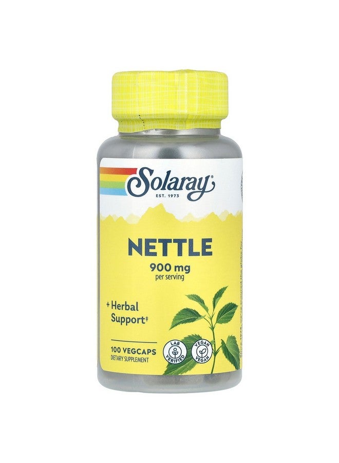 Solaray Nettle, 100 VegCaps (450 mg per Capsule) - Image 1