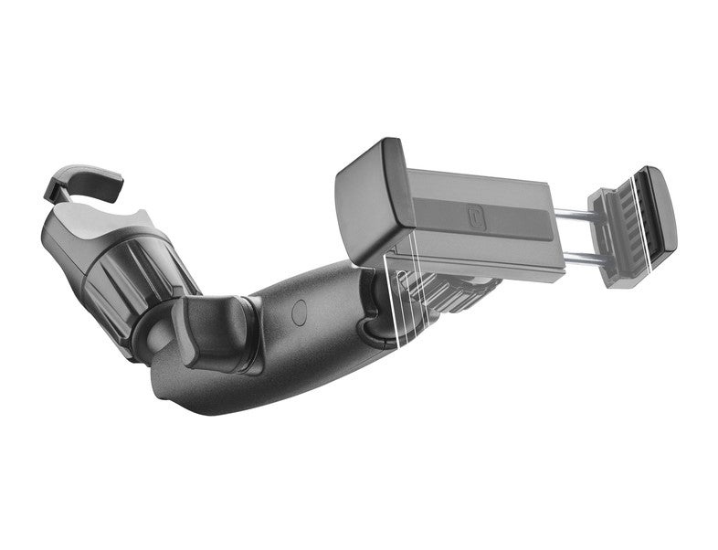 Cellularline SPIN MIRROR Car Phone Holder, Rear-View Mirror Smartphone Mount with Adjustable Arm, 360° Rotation, Universal Car Holder with Secure Clamp - Image 1