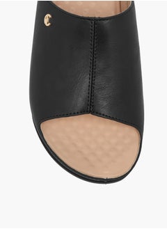 Le Confort Women's Solid Peep Toe Slip-On Sandals  - Image 4