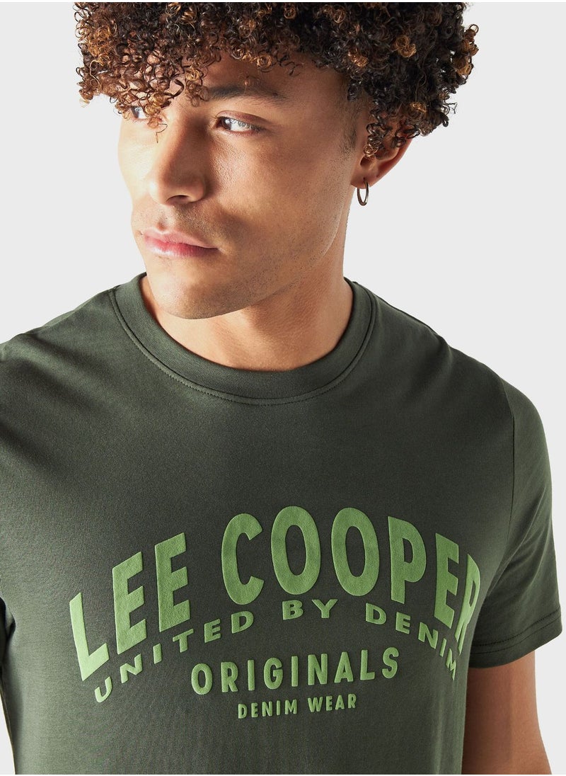 Lee Cooper - Graphic Print Crew Neck T-Shirt - Image 1