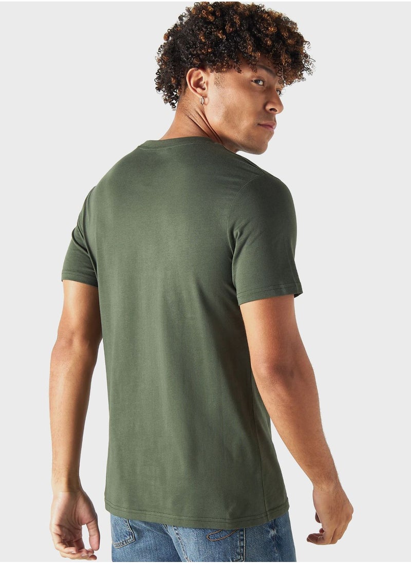 Lee Cooper - Graphic Print Crew Neck T-Shirt - Image 1