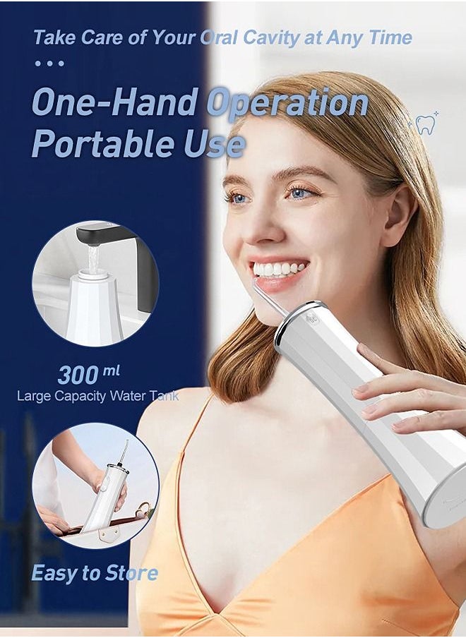 Dental Water Flosser - Electric Rechargeable - Oral Irrigator - Cordless Teeth Cleaner - Remove Tartar - 300ml