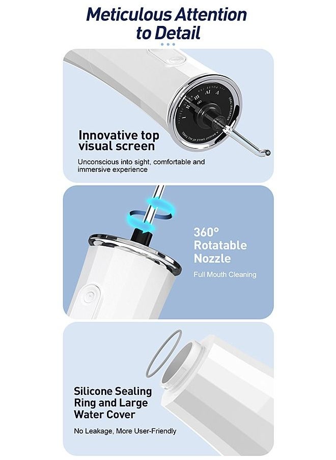 Dental Water Flosser - Electric Rechargeable - Oral Irrigator - Cordless Teeth Cleaner - Remove Tartar - 300ml