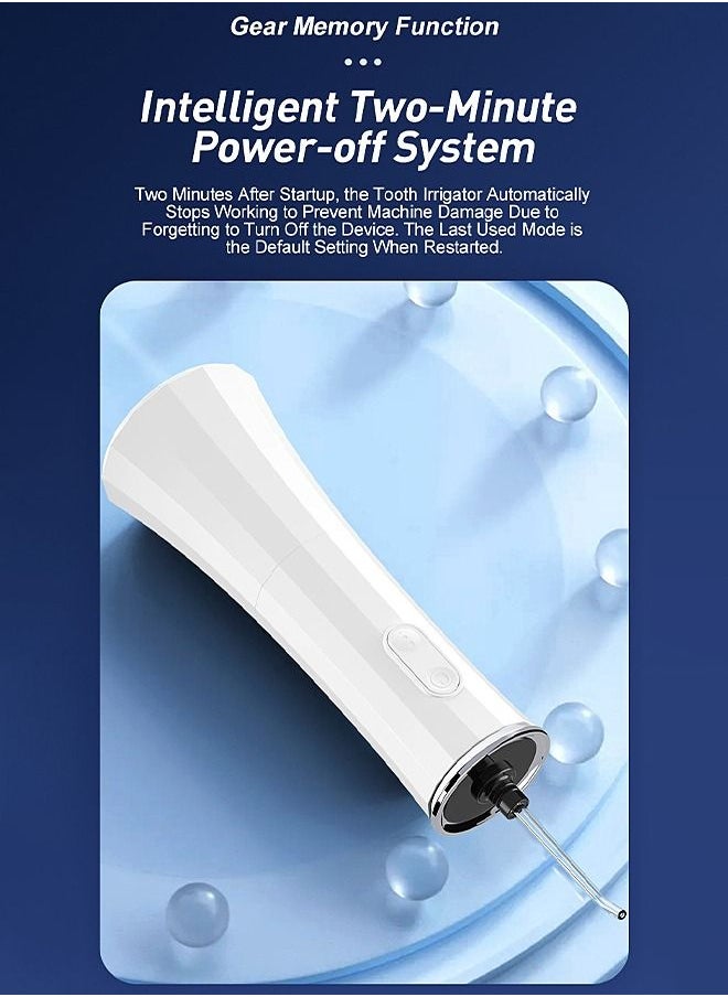 Dental Water Flosser - Electric Rechargeable - Oral Irrigator - Cordless Teeth Cleaner - Remove Tartar - 300ml