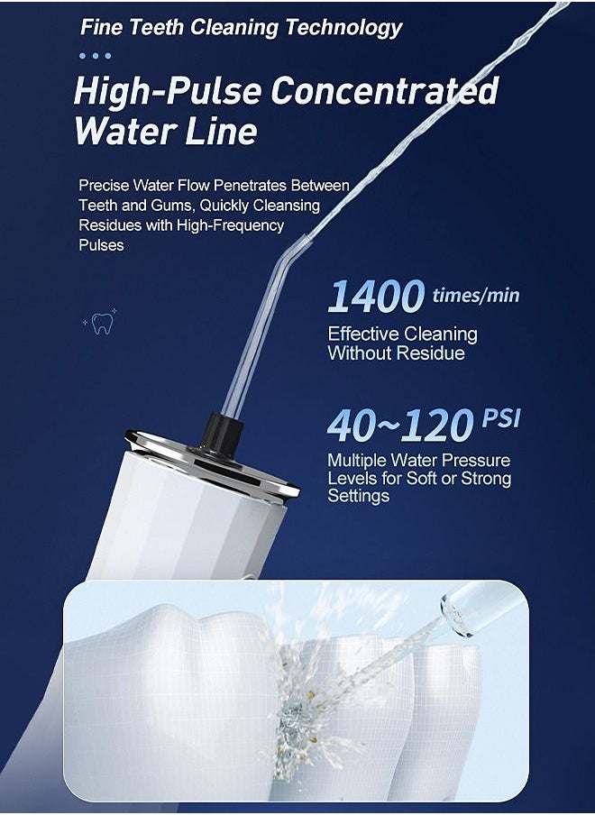 Dental Water Flosser - Electric Rechargeable - Oral Irrigator - Cordless Teeth Cleaner - Remove Tartar - 300ml